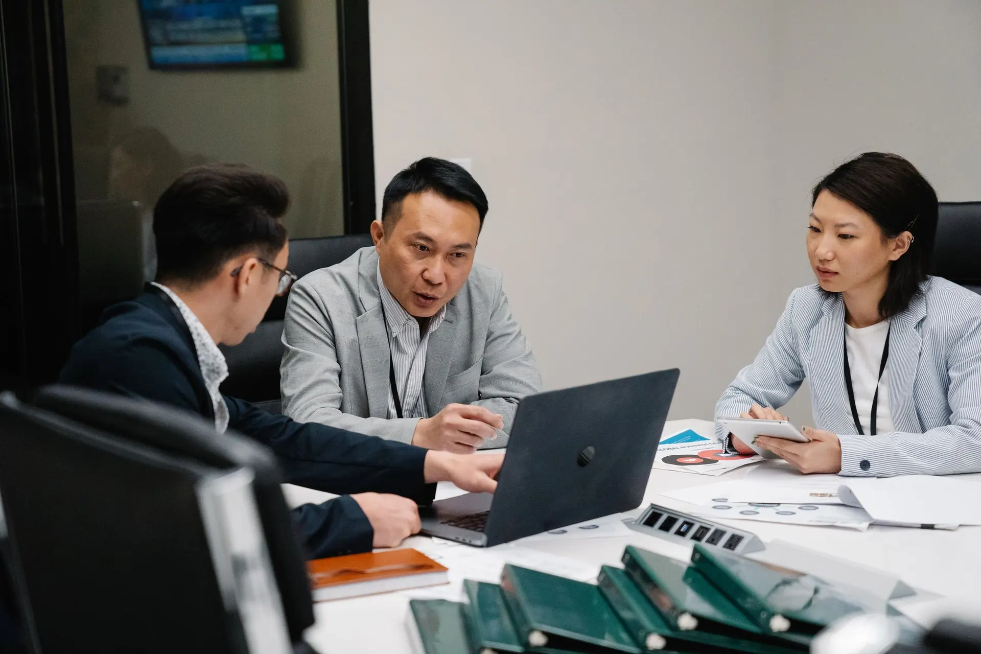 Team meeting in a Hong Kong office